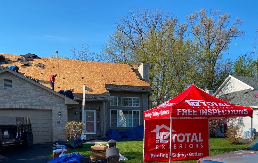 Beautiful residential roof installation by Total Exteriors